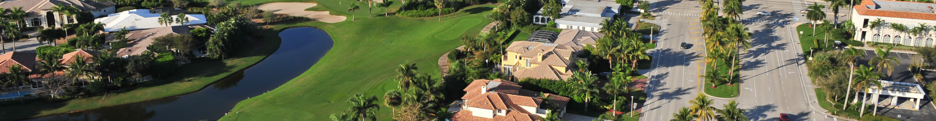 Florida Suburb With Golf Course